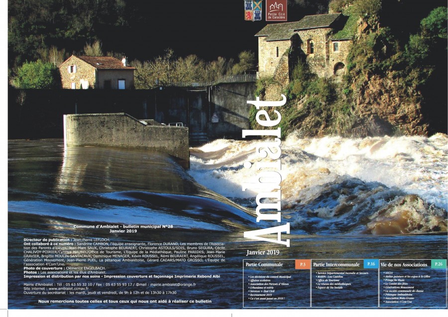 1ère page journal communal janvier 2019