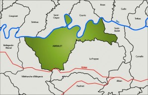 Carte de localisation d'Ambialet