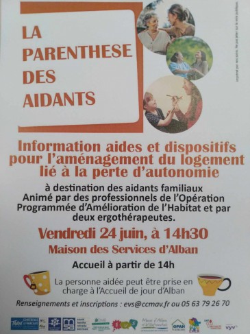 La parenthèse des Aidants - Maison des Services d'Alban