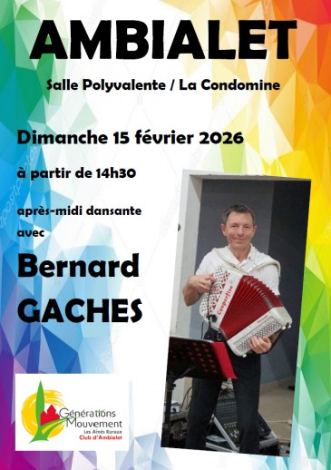 Après-midi Dansante le 15 février 2026 - Ambialet - Salle Polyvalente