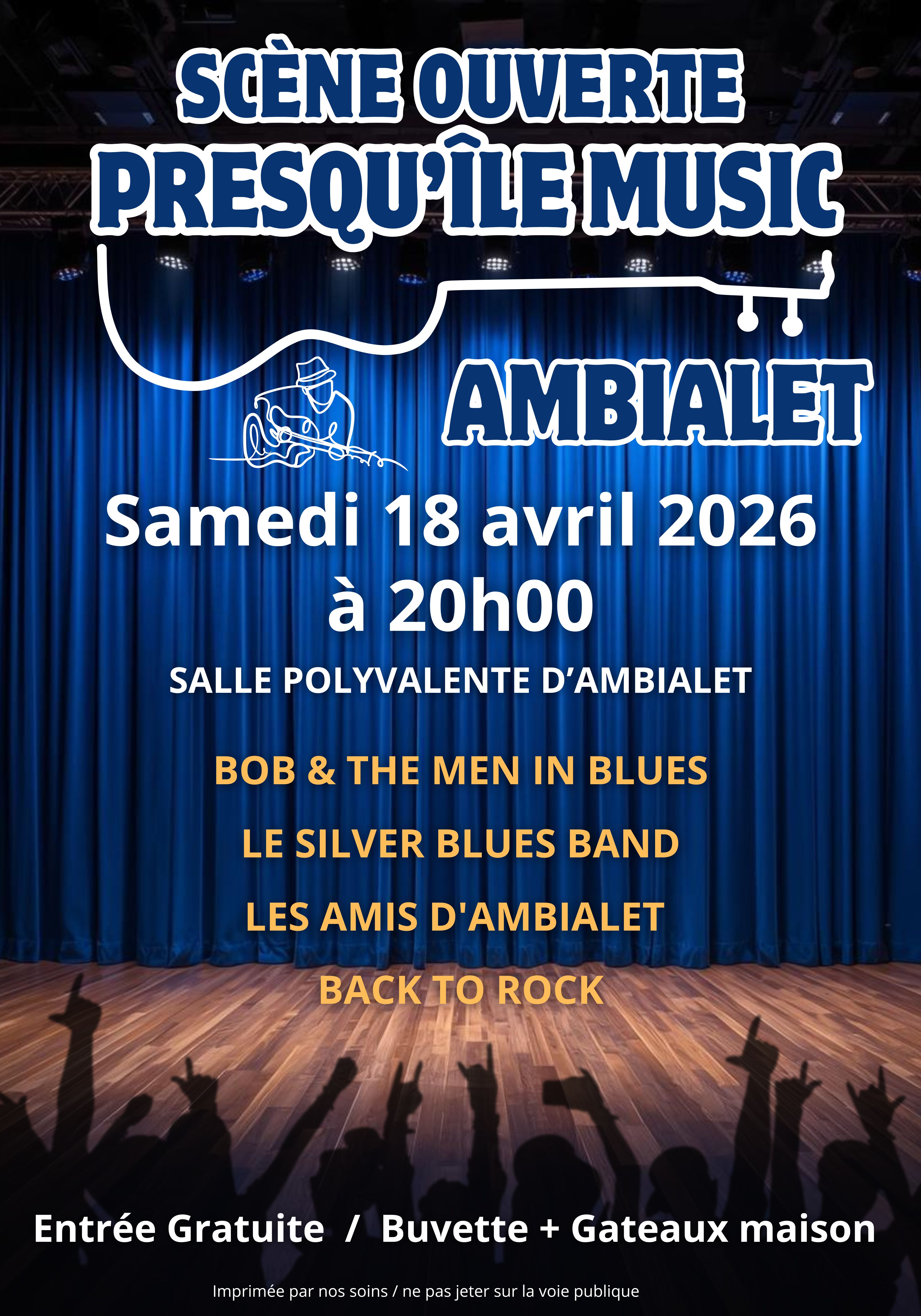 Scène ouverte à Ambialet le samedi 18 avril 2026