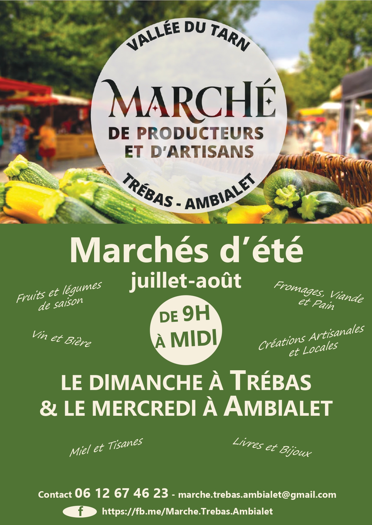 AMBIALET : MARCHÉ d'ÉTÉ de PRODUCTEURS et ARTISANS